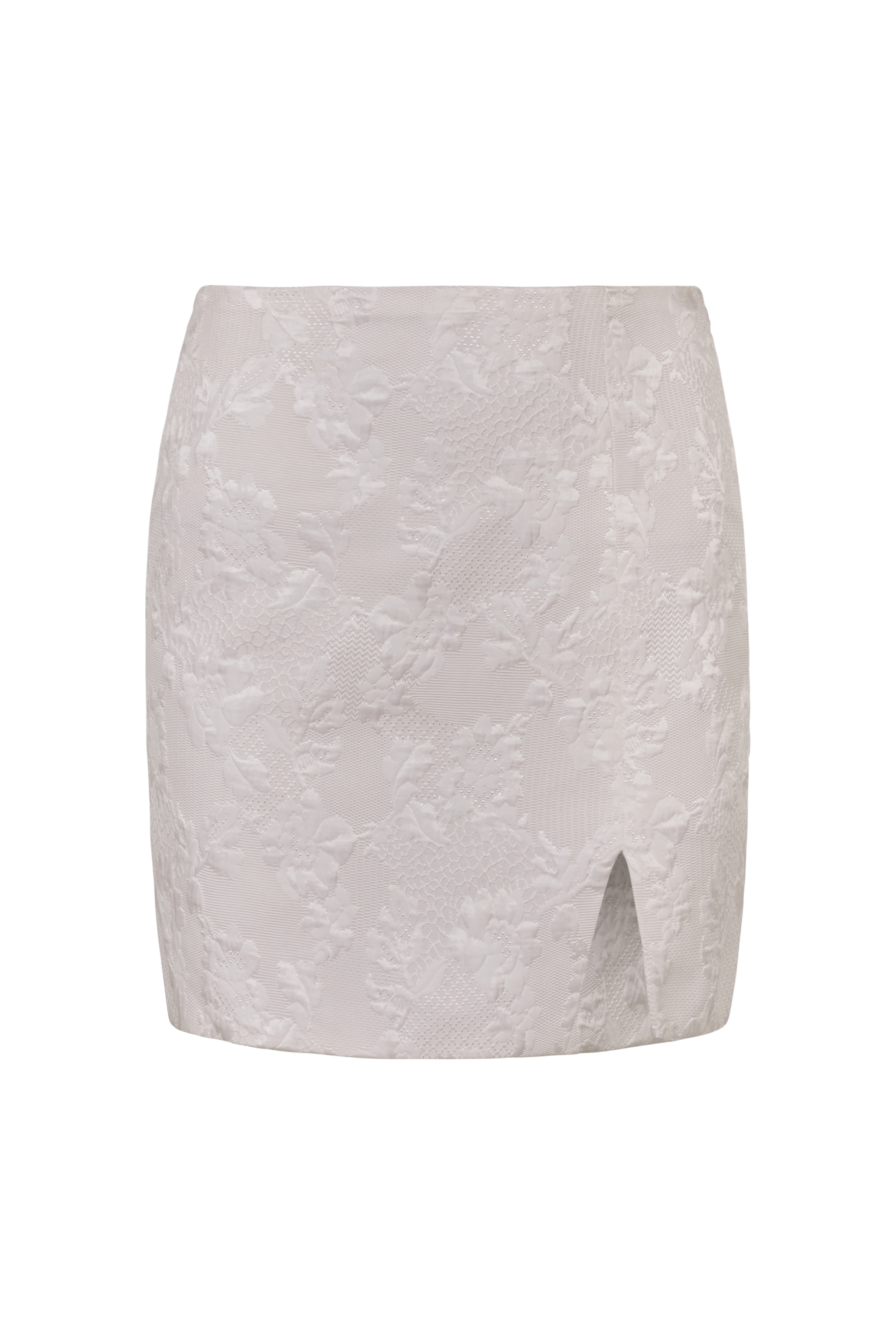 Nº12 MINI SKIRT WITH SIDE SLIT & VERY SOFT TOUCH | Wedding Collection